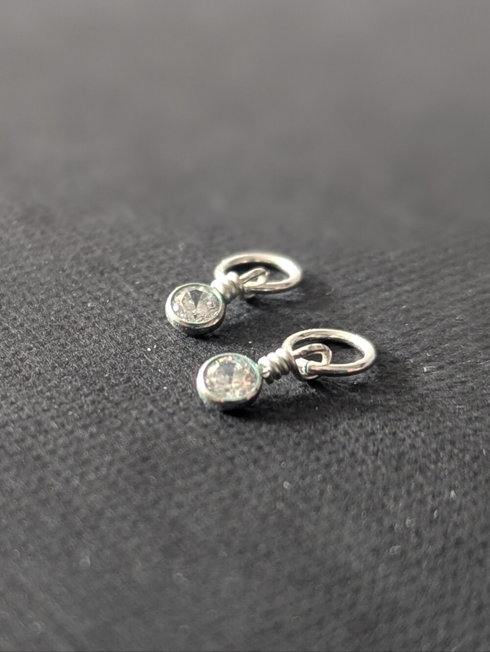 Solitaire Hoop Charms by Hello Adorn (CHARMS ONLY - HOOPS NOT INCLUDED)